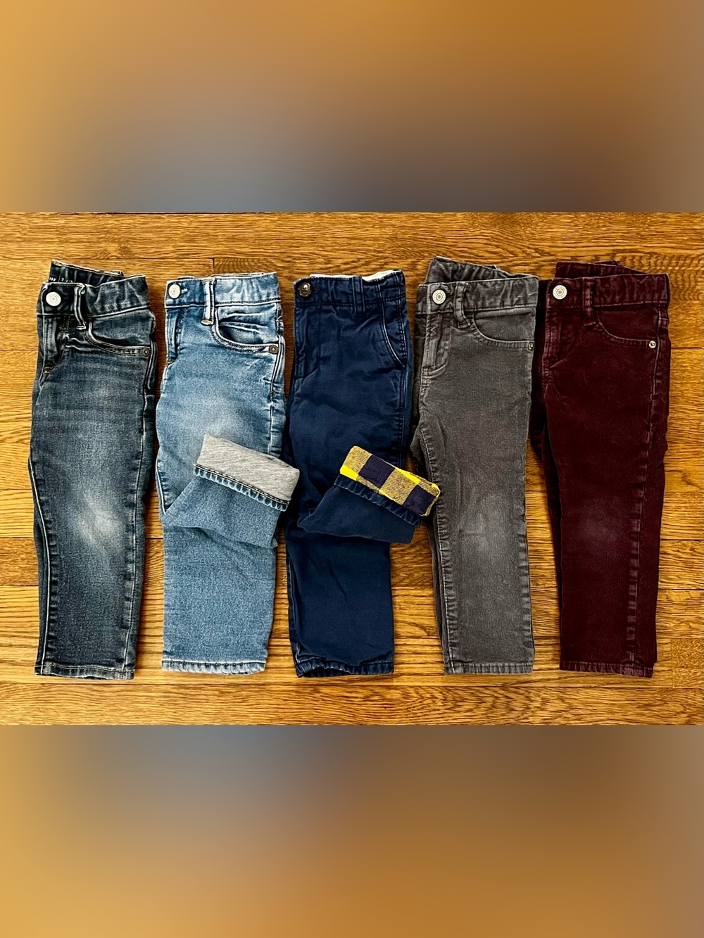 Baby Gap Boys Pants Bundle Size 2T Adjustable Waist Jeans Corduroys EUC